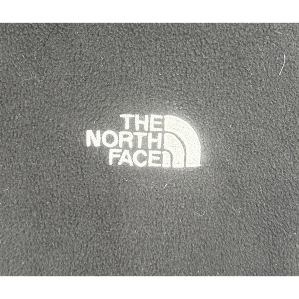 The North Face Fleece Quarter Zip Pullover Sleeve Logo Black Men's Size XL